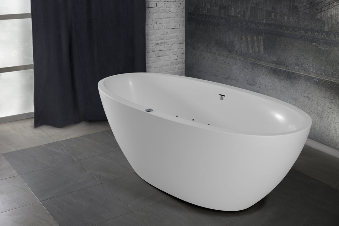 Sensuality-Mini-F-Wht Relax Stone Bathtub