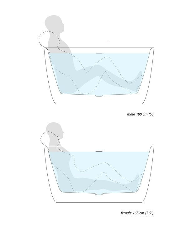 Lullaby 2-Wht Stone Bathtub