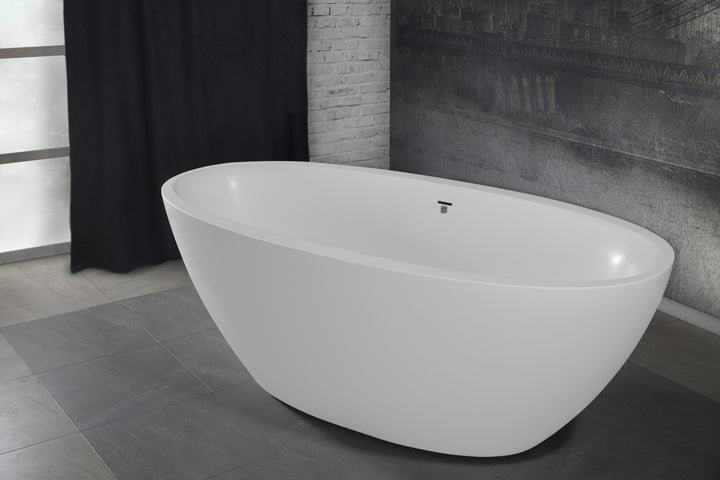 Sensuality-Mini-F-Wht Stone Bathtub