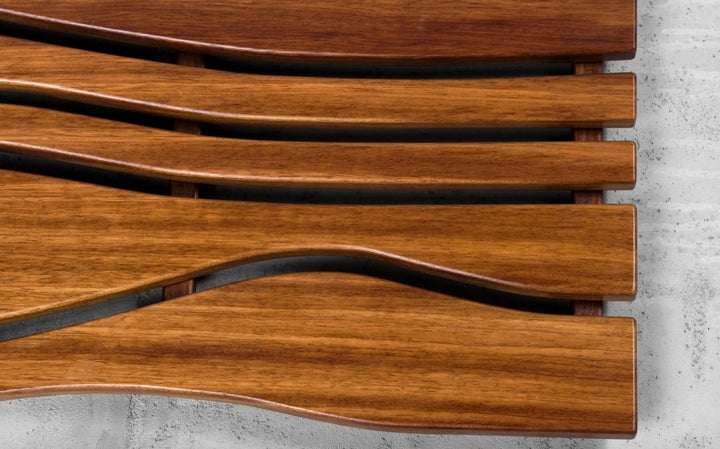 Onde Waterproof Iroko Wood Floor Mat