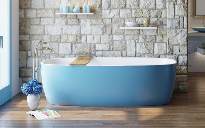 Aquatica Coletta Distant Blue-White Freestanding Bathtub