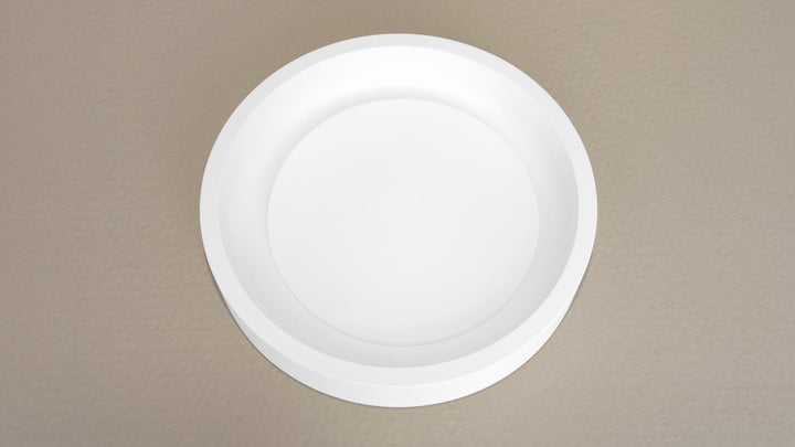 Solace-A Plus White Round Stone Vessel Sink