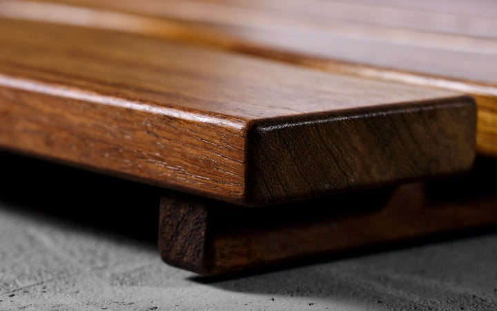 Onde Waterproof Iroko Wood Floor Mat