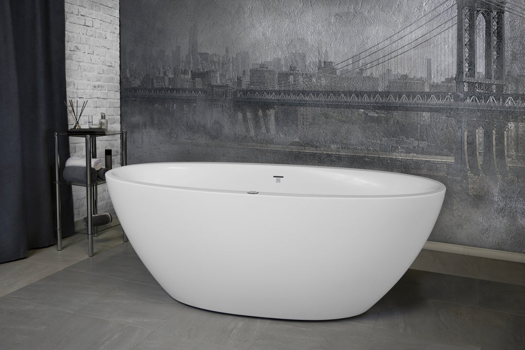 Sensuality-Mini-F-Wht Relax Stone Bathtub