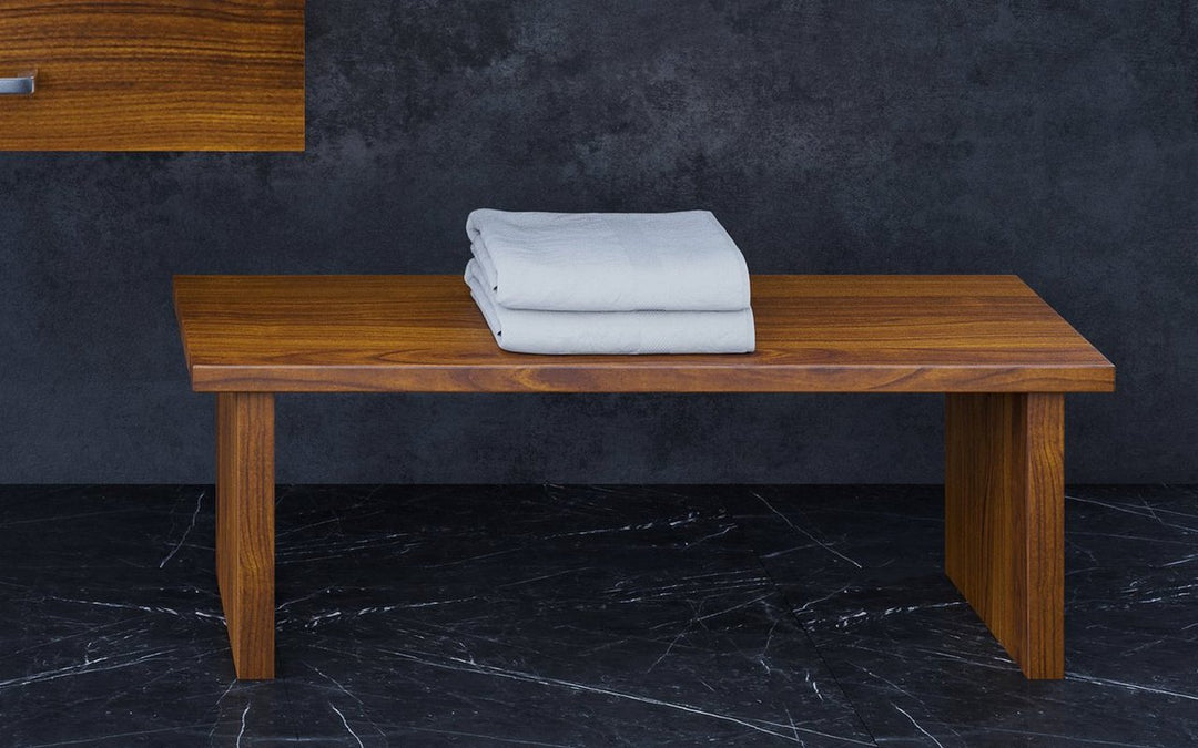 Universal Waterproof Bathroom Bench - Iroko