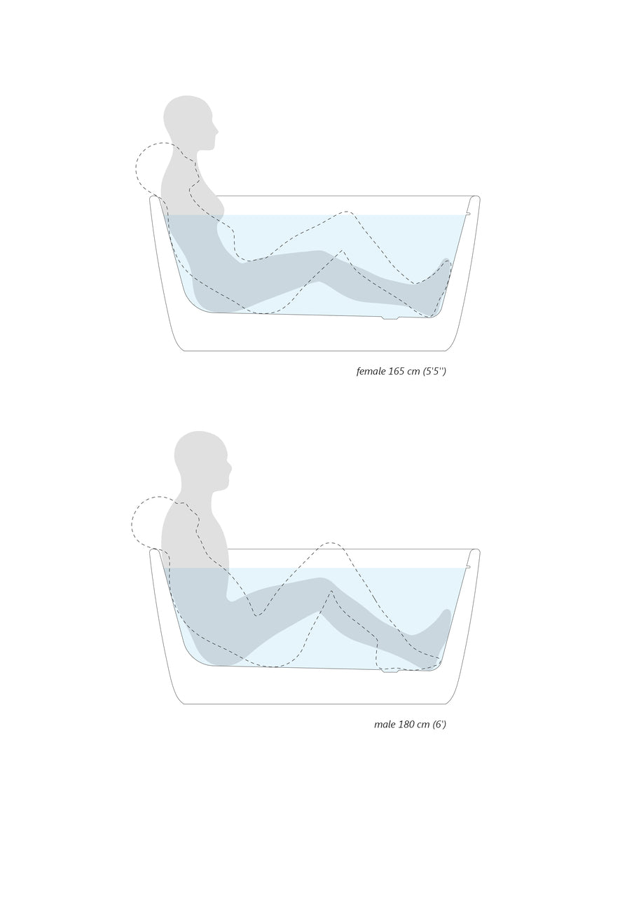 Lullaby Nano-Blck-Wht Bathtub