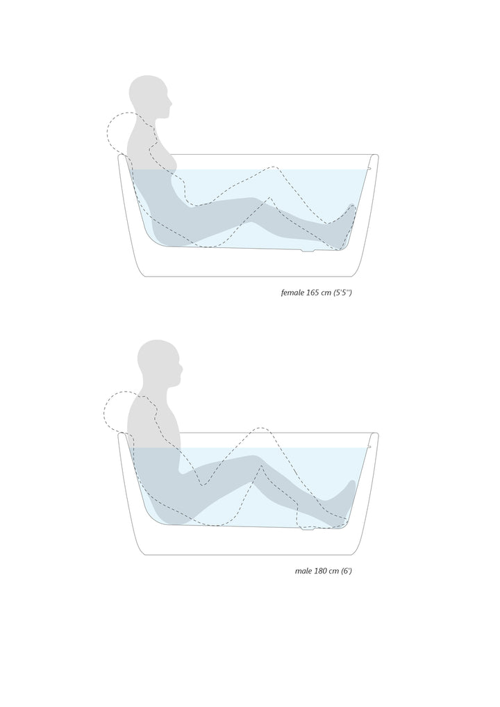 Lullaby Nano-Blck-Wht Bathtub
