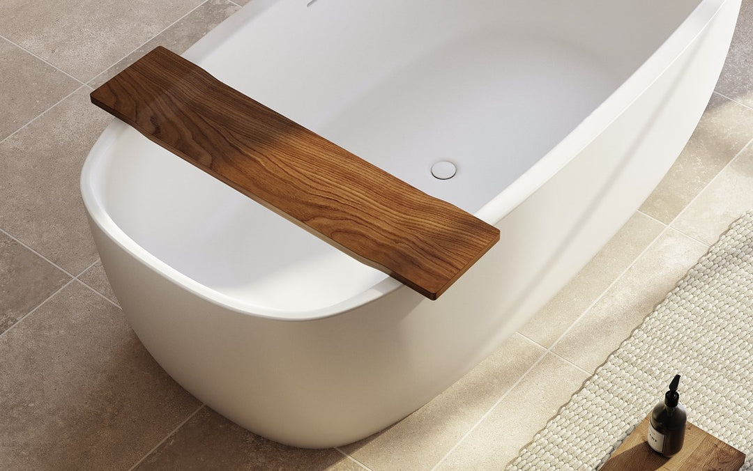 Aquatica Coletta White Freestanding Solid Surface Bathtub