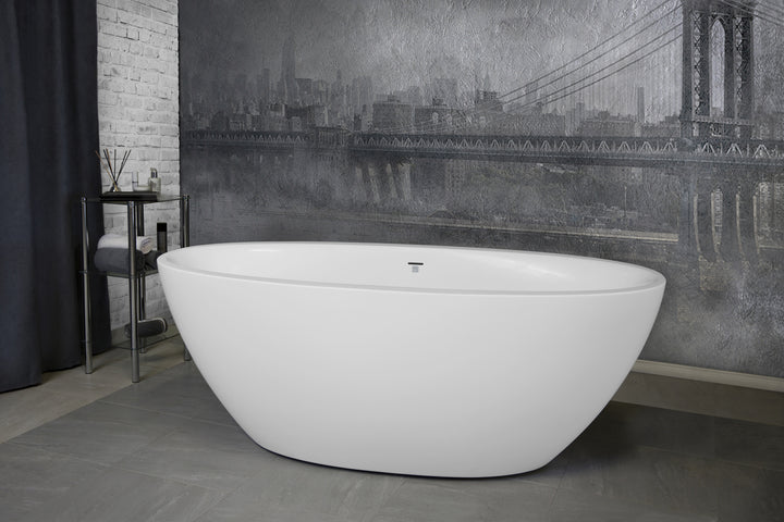 Sensuality-Mini-F-Wht Stone Bathtub