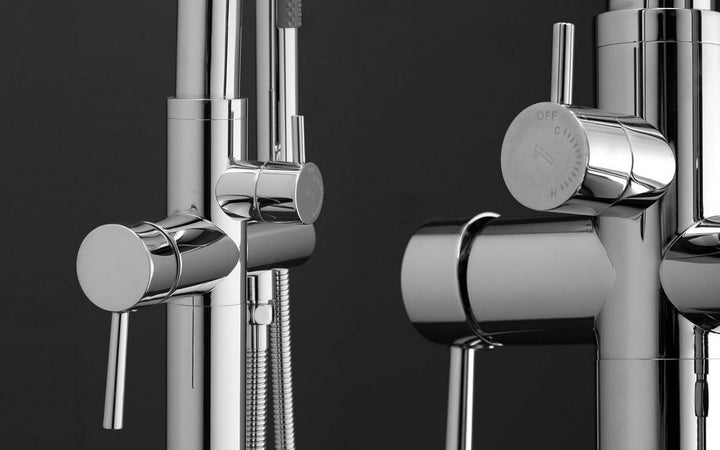 Colonna-135 Floor Mounted Tub Filler – Chrome