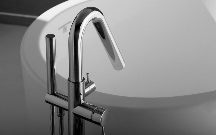 Colonna-135 Floor Mounted Tub Filler – Chrome