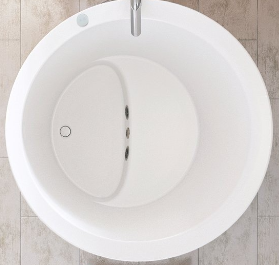 True Ofuro Mini-Wht Solid Surface Bathtub